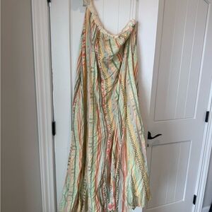Free People Multicolor Striped Maxi Dress